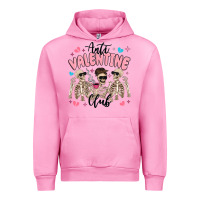 Fuchsia Pink anti valentine club Urban Hoodie - MaliasSmallBusiness