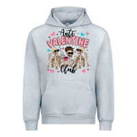 Heather Grey anti valentine club Urban Hoodie - MaliasSmallBusiness