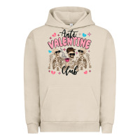 Pigment French Oak anti valentine club Urban Hoodie - MaliasSmallBusiness