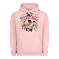 Pigment Salmon anti valentine club Urban Hoodie - MaliasSmallBusiness