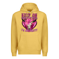 Antique Gold keep on talking yourself im not pretty western Premium Hoodie - texasbilliewilder