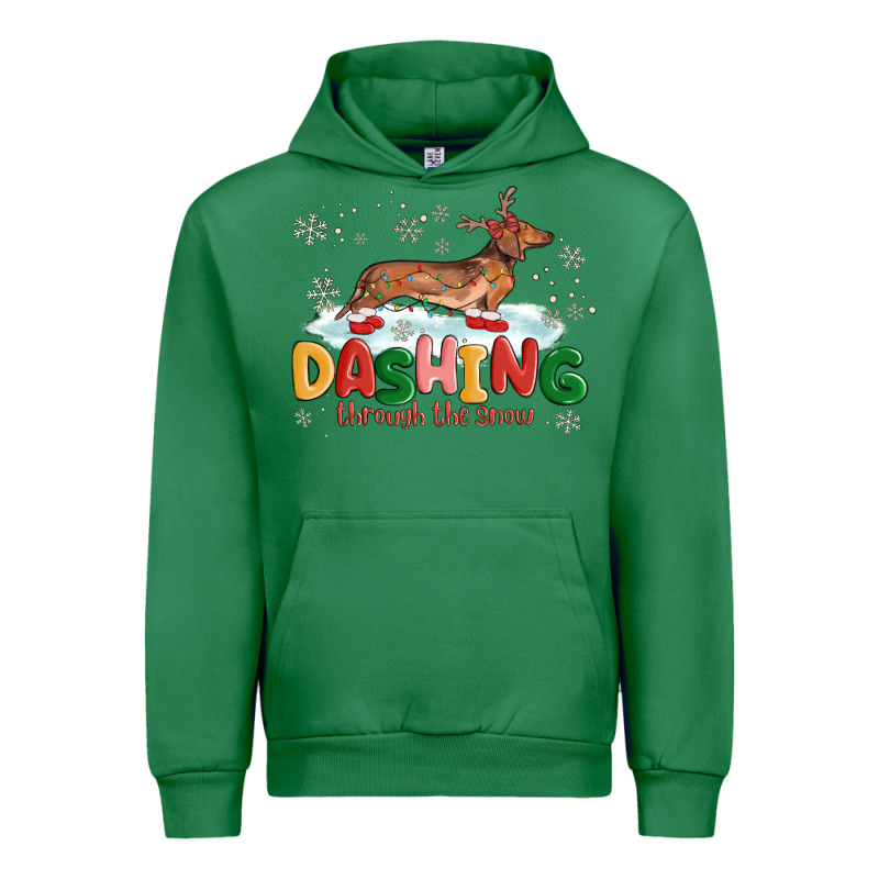 Dachshund Through The Snow Urban Hoodie by MaliasSmallBusiness | Teevron