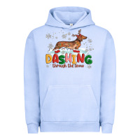 Pigment Grape Ice dachshund through the snow Urban Hoodie - MaliasSmallBusiness