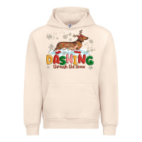Sandshell dachshund through the snow Urban Hoodie - MaliasSmallBusiness