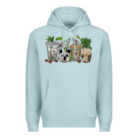 Blue Mist koala coffee cups Premium Hoodie - texasbilliewilder