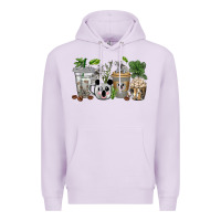 Lilac koala coffee cups Premium Hoodie - texasbilliewilder