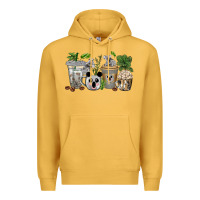 Mustard koala coffee cups Premium Hoodie - texasbilliewilder