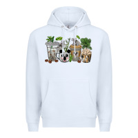 White koala coffee cups Premium Hoodie - texasbilliewilder