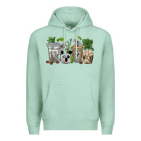Seafoam koala coffee cups Premium Hoodie - texasbilliewilder