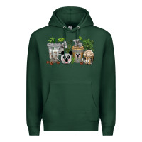 Sports Green koala coffee cups Premium Hoodie - texasbilliewilder