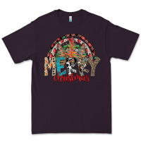 Plum Merry Christmas Premium Tee - CowhideDigitalArt
