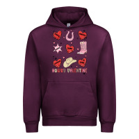 Mauve Wine howdy valentine copy Urban Hoodie - MaliasSmallBusiness