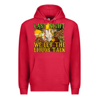 Cardinal last night we let the liquor talk western Premium Hoodie - texasbilliewilder