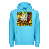 Ocean Blue last night we let the liquor talk western Premium Hoodie - texasbilliewilder