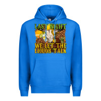 True Royal last night we let the liquor talk western Premium Hoodie - texasbilliewilder