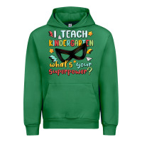 Emerald i teach kindergarten whats your superpower Urban Hoodie - MaliasSmallBusiness