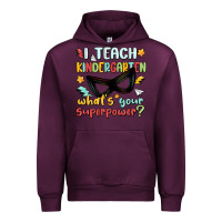 Mauve Wine i teach kindergarten whats your superpower Urban Hoodie - MaliasSmallBusiness