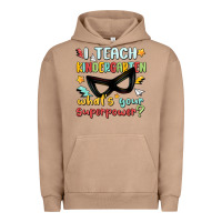 Pigment Burro i teach kindergarten whats your superpower Urban Hoodie - MaliasSmallBusiness
