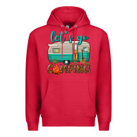 Cardinal lets go camping Premium Hoodie - texasbilliewilder