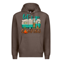 Coffee lets go camping Premium Hoodie - texasbilliewilder