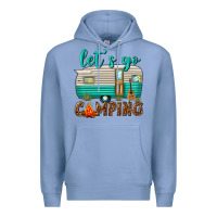 Colony Blue lets go camping Premium Hoodie - texasbilliewilder