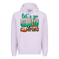 Lilac lets go camping Premium Hoodie - texasbilliewilder