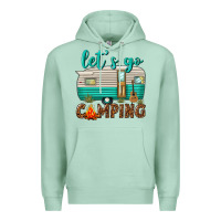 Seafoam lets go camping Premium Hoodie - texasbilliewilder