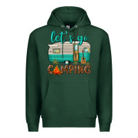 Sports Green lets go camping Premium Hoodie - texasbilliewilder