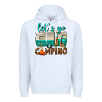 White lets go camping Premium Hoodie - texasbilliewilder