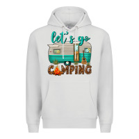 Dove Grey lets go camping Premium Hoodie - texasbilliewilder