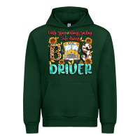 Forest Green early rising always smiling safe driving bus drive Urban Hoodie - MaliasSmallBusiness