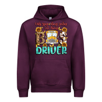 Mauve Wine early rising always smiling safe driving bus drive Urban Hoodie - MaliasSmallBusiness