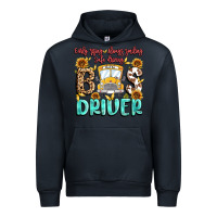 Navy early rising always smiling safe driving bus drive Urban Hoodie - MaliasSmallBusiness