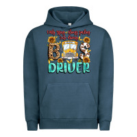Pigment Midnight Navy early rising always smiling safe driving bus drive Urban Hoodie - MaliasSmallBusiness