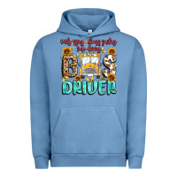 Pigment Pebble Blue early rising always smiling safe driving bus drive Urban Hoodie - MaliasSmallBusiness