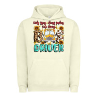 Pigment Pistachio early rising always smiling safe driving bus drive Urban Hoodie - MaliasSmallBusiness