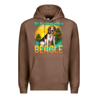 Chestnut life is better with a beagle Premium Hoodie - texasbilliewilder