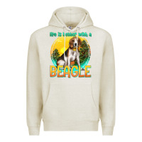 Oatmeal Heather life is better with a beagle Premium Hoodie - texasbilliewilder