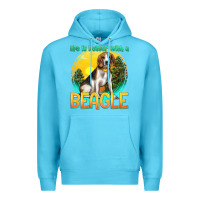 Ocean Blue life is better with a beagle Premium Hoodie - texasbilliewilder