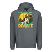 Rock life is better with a beagle Premium Hoodie - texasbilliewilder