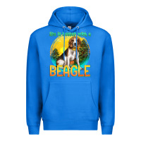 True Royal life is better with a beagle Premium Hoodie - texasbilliewilder