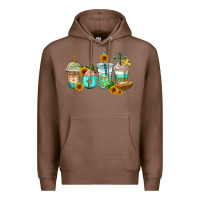 Chestnut jesus coffee cups Premium Hoodie - AdoDesignShop