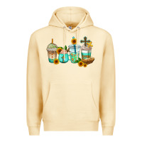 Pina Colada jesus coffee cups Premium Hoodie - AdoDesignShop