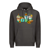 Smoke jesus coffee cups Premium Hoodie - AdoDesignShop