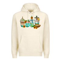 Tofu jesus coffee cups Premium Hoodie - AdoDesignShop