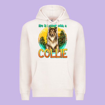 Premium Hoodie life is better with a collie