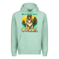 Seafoam life is better with a collie Premium Hoodie - texasbilliewilder