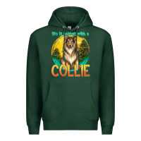Sports Green life is better with a collie Premium Hoodie - texasbilliewilder