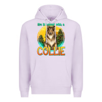 Lilac life is better with a collie Premium Hoodie - texasbilliewilder