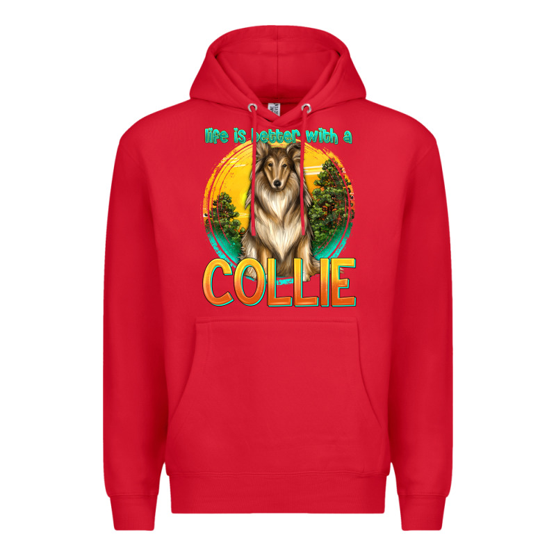 Life Is Better With A Collie Premium Hoodie by texasbilliewilder | Teevron